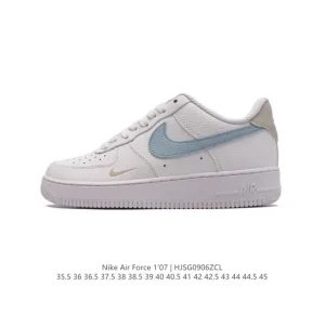 Nike Air Force 1 '07 Low Leather Sneakers with Air Cushioning