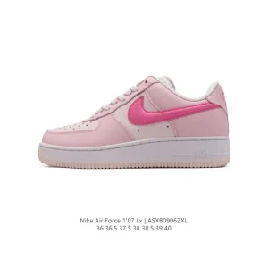 Nike Air Force 1 '07 Low Leather Sneakers with Air Cushioning