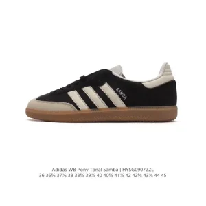 Adidas Samba Pony Tonal Classic Sneakers Retro Football Style