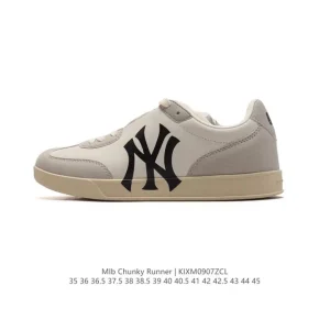 MLB Chunky Runner Liner Low Top Chunky Sole Leather Sneakers