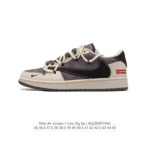 Jordan Air Military Blue Low OG SP Reverse Swoosh Sneaker