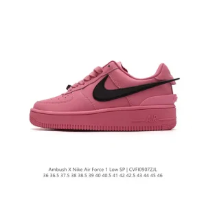 Nike Air Force 1 Low Ambush Collaboration White Leather Sneakers