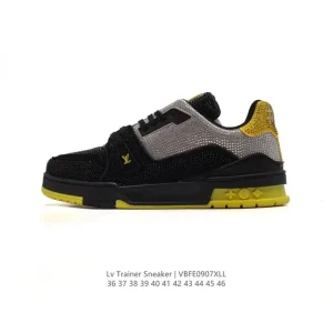Louis Vuitton Trainer Sneaker Low White Leather Shoes