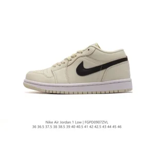 Jordan Air Jordan 1 Low Retro Classic Leather Basketball Shoes