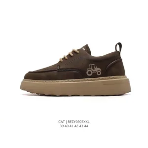 Men's Cat Brand Breathable Low-Top Sneakers with Thick Sole