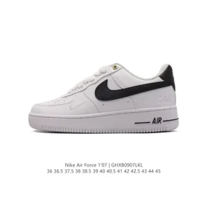 Nike Air Force 1 '07 Low White Leather Casual Sneakers