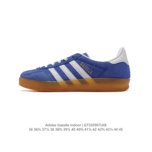 Adidas Originals Gazelle Indoor Retro Sneakers with Gum Sole