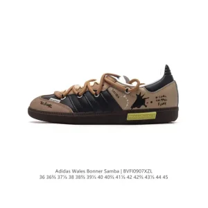 Wales Bonner x Adidas 2024 Autumn Winter Retro Low-Top Sneaker Classic Casual Shoe