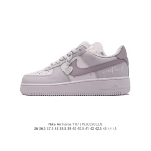 Nike Air Force 1 Low 07 White Leather Sneakers for Men and Women