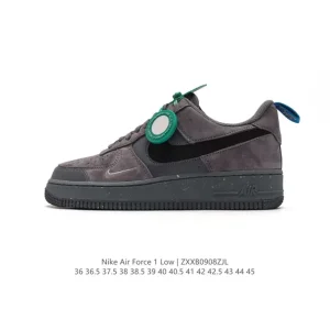 Nike Air Force 1 Low 07 White Leather Sneakers with Air Cushion