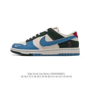 Nike Dunk Low Retro Classic Leather Sneakers for Men and Women