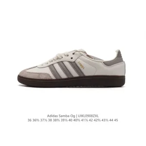 Adidas Samba OG Leather Shoes Classic White Sneakers