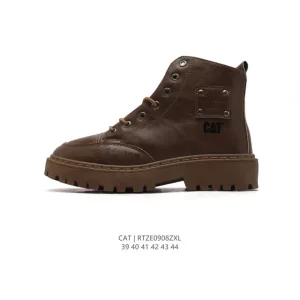 Cat Men's Classic Leather Mid-Top Boots with Goodyear Welt