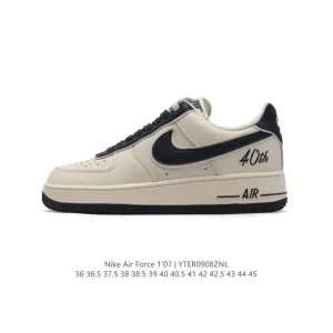Nike Air Force 1 Low 07 Men's Casual Leather Sneakers with Air Cushion Sole