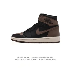 Jordan Air 1 Retro High OG Leather Basketball Shoes