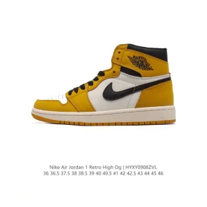 Jordan Air 1 Retro High OG Leather Basketball Shoes