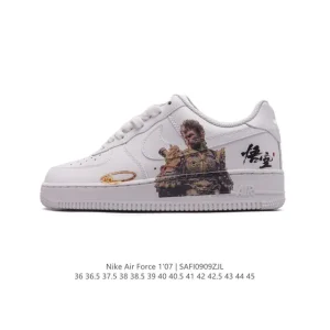 Nike Air Force 1 Low White Leather Sneakers for Men and Women