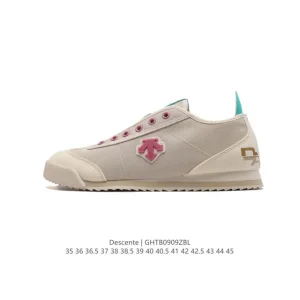 Descente Chron Series Retro Canvas Sneakers Unisex Casual Shoes