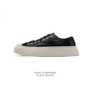 Chanel 2024 White Platform Sneakers for Women