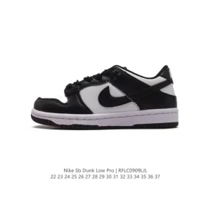 Nike SB Dunk Low Pro Kids Shoes Vintage Leather Skateboarding Sneakers