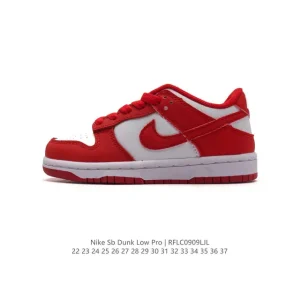 Nike SB Dunk Low Pro Kids Shoes Vintage Leather Skateboarding Sneakers