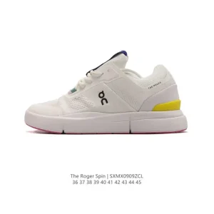On Roger Centre Court White Leather Tennis Sneakers for Men and Women