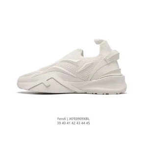 Fendi Men's Retro Sport Sneakers with Thick Sole