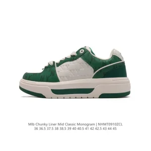 MLB Chunky Liner Mid Retro Streetwear Sneakers with Chunky Sole