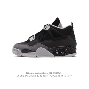 Jordan Air 4 Retro OG Black Cement Men's Basketball Shoes