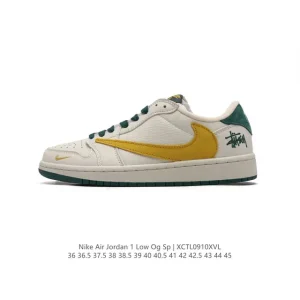 Jordan Air 1 Low OG SP Military Blue Reverse Swoosh Sneakers