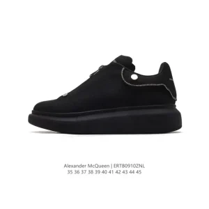 Alexander McQueen MCQ Chunky Heel White Leather Sneakers Flash Tail