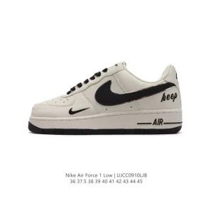 Nike Air Force 1 '07 Low 2024 White Leather Casual Sneakers with Air Cushion