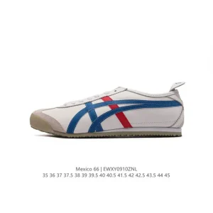 ASICS Onitsuka Tiger Mexico 66 Classic Leather Vintage Sneakers