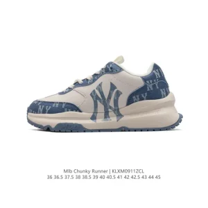 MLB Chunky Runner Liner Low-Top Leather Sneakers for Men and Women