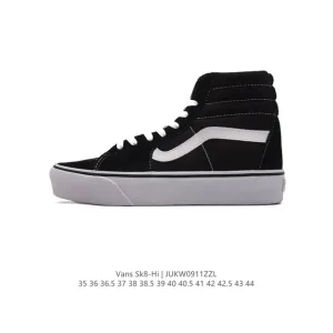 Vans Sk8-Hi Leather High Top Skateboard Shoes for Men and Women