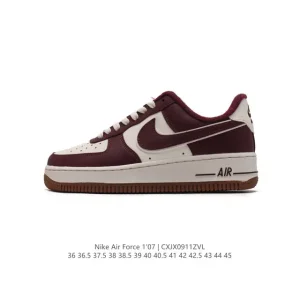 Nike Air Force 1 '07 Low White Leather Casual Sneakers for Men and Women