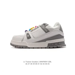 Louis Vuitton Trainer Sneaker Low Top Fashion Thick Sole Shoes