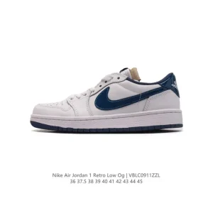 Jordan Air 1 Low Retro Vintage Leather Basketball Shoes