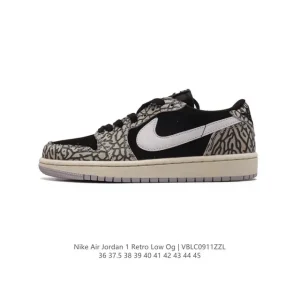 Jordan Air 1 Low Retro Classic Leather Basketball Shoes