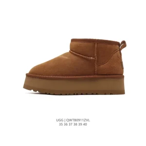 UGG Classic Short Waterproof TPU Sole Winter Boot with Pure Wool Lining