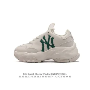 MLB Bigball Chunky Window Retro Vintage New York Yankees Thick Sole Sneakers