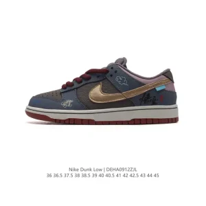 Nike SB Dunk Low Pro FB8895-601 Black Wukong Retro Skate Shoes