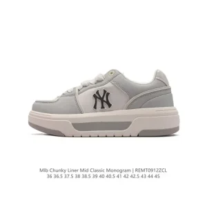 MLB Chunky Liner Mid Streetwear Sneakers for Men and Women