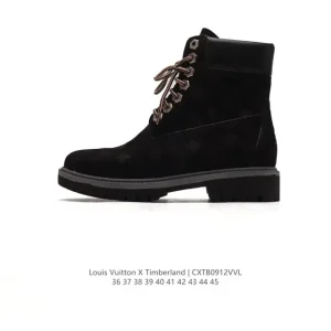 Timberland x Louis Vuitton High-Top Classic Yellow Boots for Men and Women