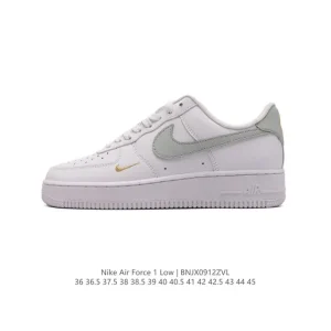 Nike Air Force 1 '07 Low White Leather Casual Sneakers for Men and Women