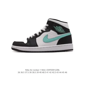 Air Jordan 1 Mid Men's Women's Basketball Shoes with Air Cushion