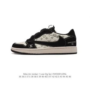 Jordan Air 1 Low OG SP Military Blue Reverse Swoosh LV Collab Sneaker