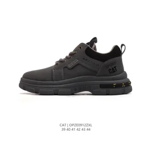 Cat Men's Breathable Low-Top Casual Shoes with Thick Sole