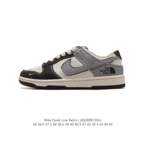 Nike Dunk Low Retro North Face Collaboration Vintage Skate Shoes