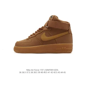 Nike Air Force 1 '07 Low White Leather Casual Sneakers